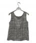 theory (セオリー) GEOMETRIC PRINT/SCOOP TANK TOP J ホワイト×ブラック サイズ:S：4000円