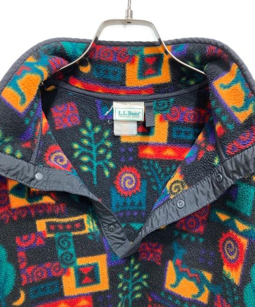 L.L.Bean（エルエルビーン）L.L.Bean (エルエルビーン) ビンテージプルオーバースナップT ブラック×グリーン サイズ:不明の古着・服飾アイテム