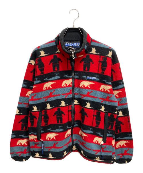 BANFF（バンフ）BANFF (バンフ) ビンテージポーラテック” フリースジャケット レッド サイズ:Mの古着・服飾アイテム