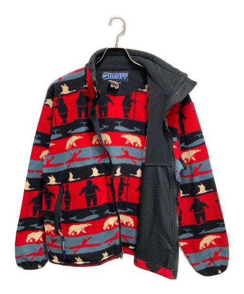 BANFF（バンフ）BANFF (バンフ) ビンテージポーラテック” フリースジャケット レッド サイズ:Mの古着・服飾アイテム