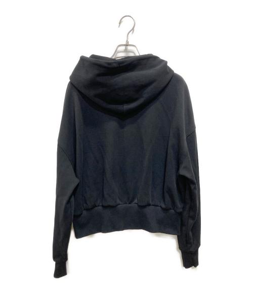 Calvin Klein Jeans（カルバンクラインジーンズ）Calvin Klein Jeans (カルバンクラインジーンズ) エンボスロゴクロップドパーカー ブラック サイズ:Lの古着・服飾アイテム