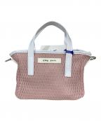qbag parisキューバッグ パリ）の古着「ネストジップ スーパーミニショルダーバッグ／nest zip super mini」｜ダスティーピンク