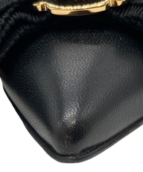 Salvatore Ferragamo（サルヴァトーレ フェラガモ）Salvatore Ferragamo (サルヴァトーレ フェラガモ) フラワーヒールパンプス ブラック サイズ:9の古着・服飾アイテム