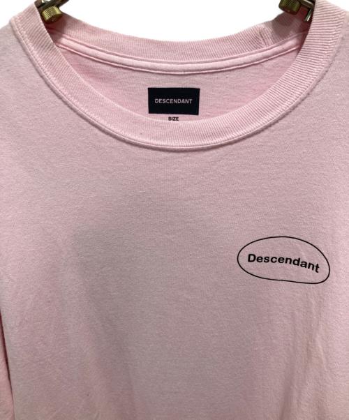 DESCENDANT（ディセンダント）DESCENDANT (ディセンダント) サイドロゴカットソー ピンク サイズ:2の古着・服飾アイテム