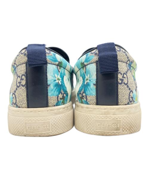 GUCCI（グッチ）GUCCI (グッチ) GGスプリームブルームススリッポン グレー サイズ:９1/4の古着・服飾アイテム