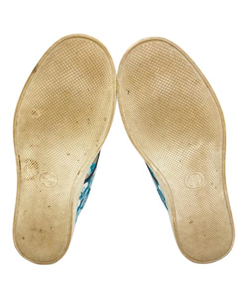 GUCCI（グッチ）GUCCI (グッチ) GGスプリームブルームススリッポン グレー サイズ:９1/4の古着・服飾アイテム