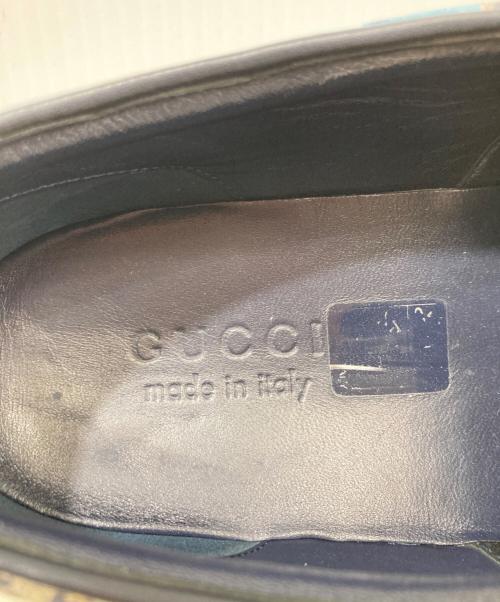 GUCCI（グッチ）GUCCI (グッチ) GGスプリームブルームススリッポン グレー サイズ:９1/4の古着・服飾アイテム