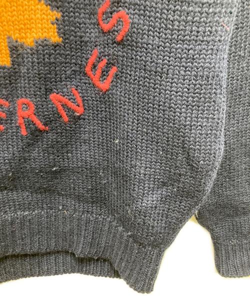 CHAPS RALPH LAUREN（チャップス ラルフローレン）CHAPS RALPH LAUREN (チャップス ラルフローレン) 刺繍カナダニット ネイビー サイズ:Lの古着・服飾アイテム