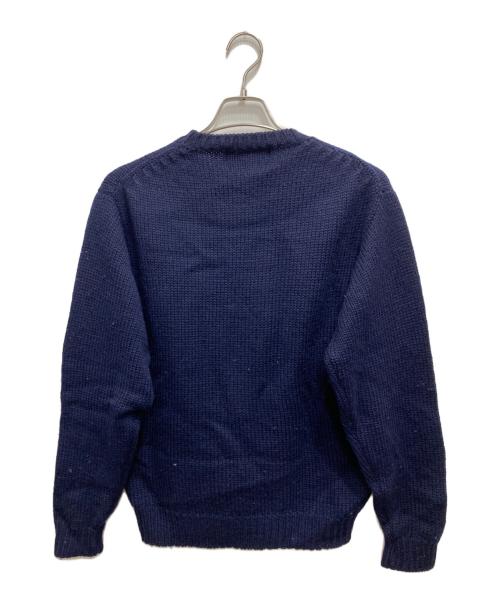 CHAPS RALPH LAUREN（チャップス ラルフローレン）CHAPS RALPH LAUREN (チャップス ラルフローレン) 刺繍カナダニット ネイビー サイズ:Lの古着・服飾アイテム