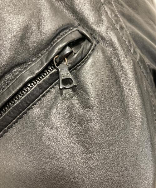 ISAMU KATAYAMA BACKLASH（イサムカタヤマ・バックラッシュ）ISAMU KATAYAMA BACKLASH (イサムカタヤマ・バックラッシュ) カンガルーレザーダウンダウンジャケット ブラック サイズ:Sの古着・服飾アイテム