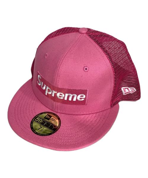 New Era（ニューエラ）New Era (ニューエラ) SUPREME (シュプリーム) Box Logo Mesh Back New Era ピンク サイズ:-の古着・服飾アイテム