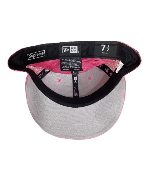 New Era（ニューエラ）New Era (ニューエラ) SUPREME (シュプリーム) Box Logo Mesh Back New Era ピンク サイズ:-の古着・服飾アイテム