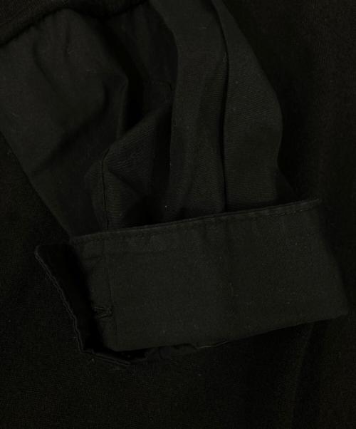 COMME des GARCONS HOMME（コムデギャルソン オム）COMME des GARCONS HOMME (コムデギャルソン オム) スリーブ切替ニットポロシャツ ブラック サイズ:Sの古着・服飾アイテム