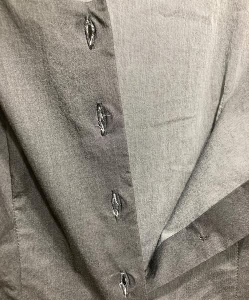 PRADA（プラダ）PRADA (プラダ) ノースリーブギャザーワンピース グレー サイズ:42の古着・服飾アイテム