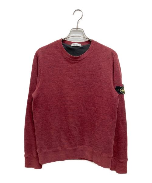 STONE ISLAND（ストーンアイランド）STONE ISLAND (ストーンアイランド) スウェット ワインレッド サイズ:Mの古着・服飾アイテム