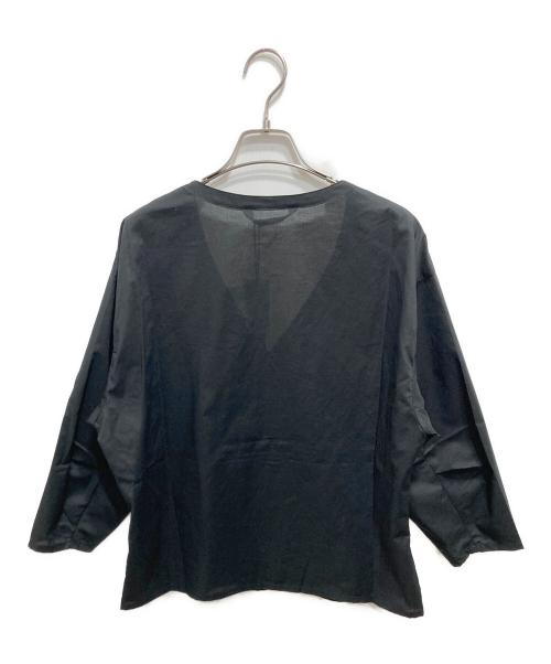 mizuiro-ind（ミズイロインド）mizuiro-ind (ミズイロインド) Vネックシャツ ブラック サイズ:- 未使用品の古着・服飾アイテム