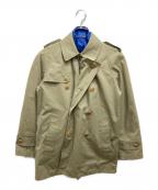 BARACUTA×COMME des GARCONSバラクータ×コムデギャルソン）の古着「トレンチドッキングG9ジャケット」｜ブルー×ブラウン