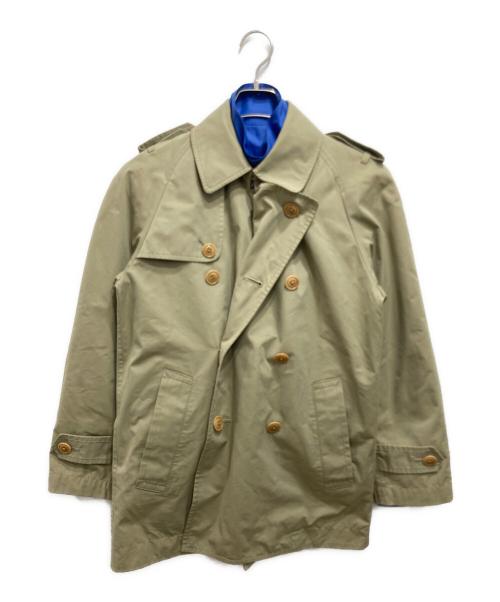 BARACUTA（バラクータ）BARACUTA (バラクータ) COMME des GARCONS (コムデギャルソン) トレンチドッキングG9ジャケット ブルー×ブラウン サイズ:ｓの古着・服飾アイテム