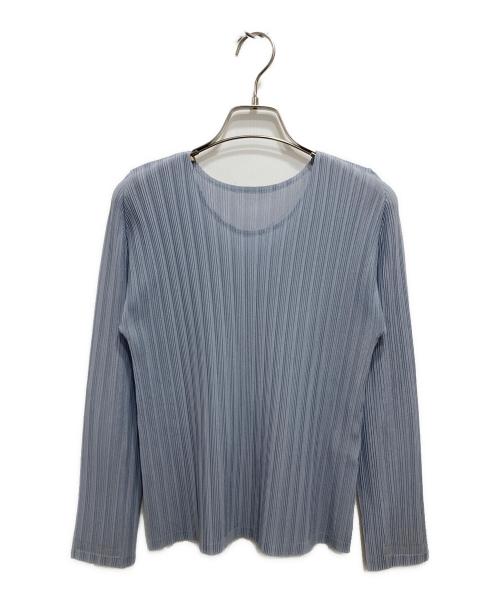 PLEATS PLEASE（プリーツプリーズ）PLEATS PLEASE (プリーツプリーズ) プリーツカットソー スカイブルー サイズ:Lの古着・服飾アイテム