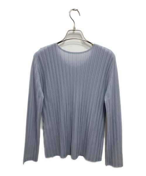 PLEATS PLEASE（プリーツプリーズ）PLEATS PLEASE (プリーツプリーズ) プリーツカットソー スカイブルー サイズ:Lの古着・服飾アイテム