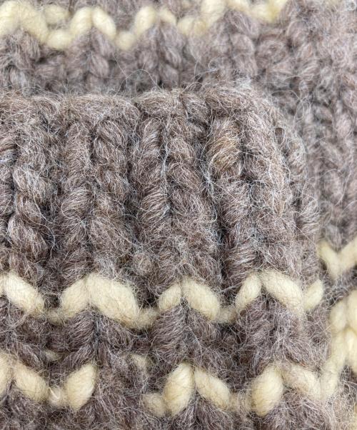 KANATA（カナタ）KANATA (カナタ) カウチンニットカーディガン ベージュ サイズ:不明の古着・服飾アイテム