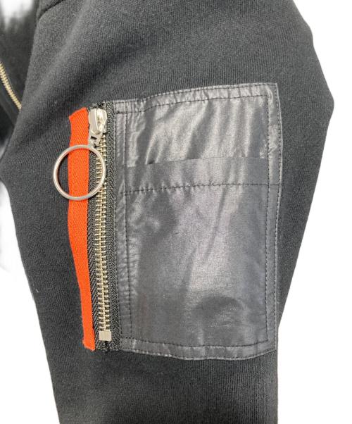 ayumi.mitsukane（アユミミツカネ）ayumi.mitsukane (アユミミツカネ) 裾ボリュームフーディー ブラック サイズ:38の古着・服飾アイテム