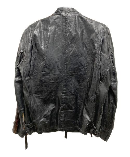 Schott（ショット）Schott (ショット) ラムレザーシングルライダースジャケット ブラック サイズ:Lの古着・服飾アイテム