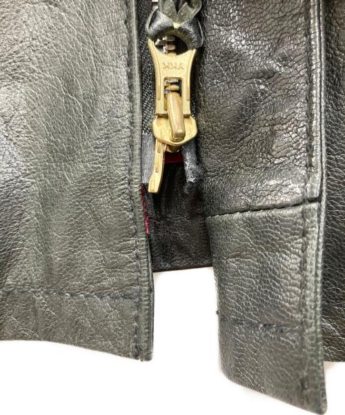 Schott（ショット）Schott (ショット) ラムレザーシングルライダースジャケット ブラック サイズ:Lの古着・服飾アイテム