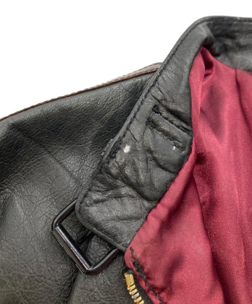 Schott（ショット）Schott (ショット) ラムレザーシングルライダースジャケット ブラック サイズ:Lの古着・服飾アイテム