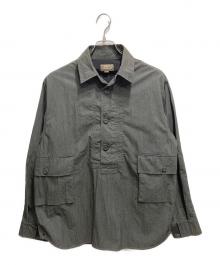 u sage（ユーセージ）の古着「ナイロンプルオーバーシャツ」｜グレー