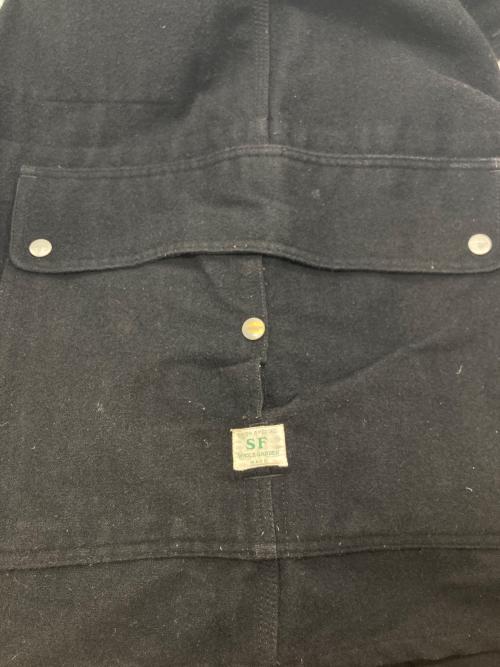 SASSAFRAS（ササフラス）SASSAFRAS (ササフラス) ウールコート ブラック サイズ:Lの古着・服飾アイテム