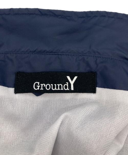 GROUND Y（グラウンドワイ）GROUND Y (グラウンドワイ) 落書きロゴコーチジャケット ネイビー サイズ:3の古着・服飾アイテム