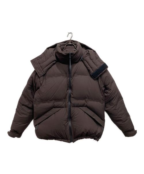 MARMOT（マーモット）MARMOT (マーモット) vainl archive (ヴァイナルアーカイブ) PUFF HOOD DOWN JACKET ブラウン サイズ:Mの古着・服飾アイテム