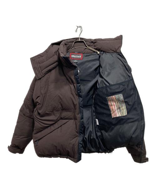MARMOT（マーモット）MARMOT (マーモット) vainl archive (ヴァイナルアーカイブ) PUFF HOOD DOWN JACKET ブラウン サイズ:Mの古着・服飾アイテム