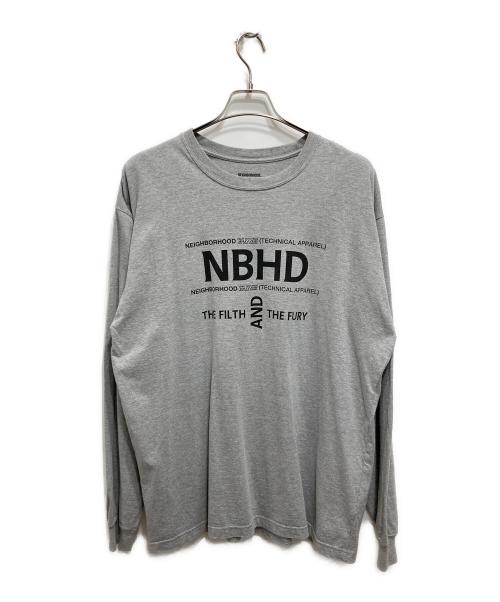 NEIGHBORHOOD（ネイバーフッド）NEIGHBORHOOD (ネイバーフッド) ロゴカットソー グレー サイズ:Lの古着・服飾アイテム
