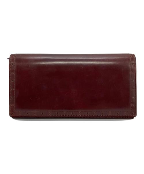 GANZO（ガンゾ）GANZO (ガンゾ) パンチングコードバンロングウォレット ブラウンの古着・服飾アイテム