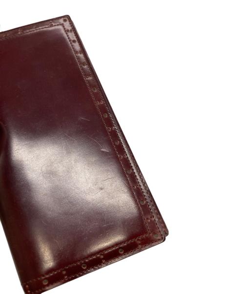 GANZO（ガンゾ）GANZO (ガンゾ) パンチングコードバンロングウォレット ブラウンの古着・服飾アイテム