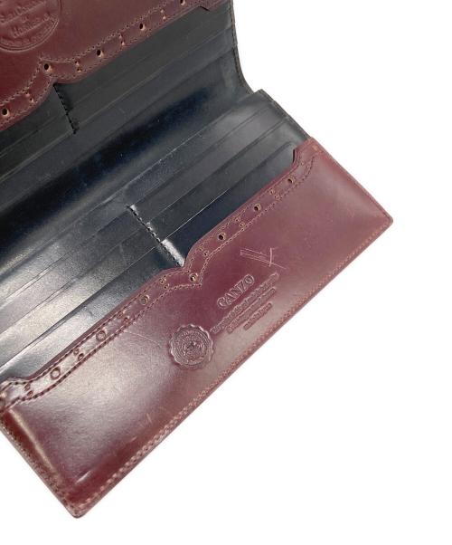 GANZO（ガンゾ）GANZO (ガンゾ) パンチングコードバンロングウォレット ブラウンの古着・服飾アイテム