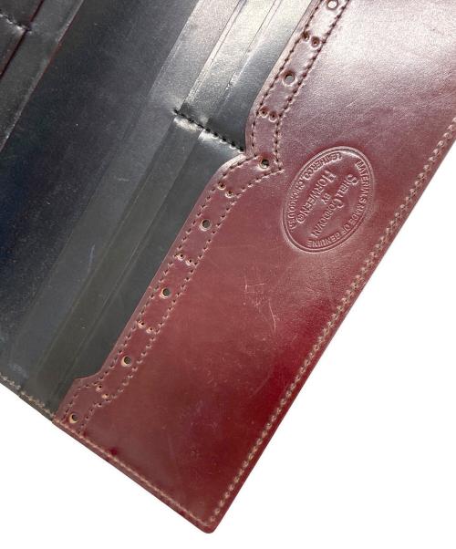 GANZO（ガンゾ）GANZO (ガンゾ) パンチングコードバンロングウォレット ブラウンの古着・服飾アイテム