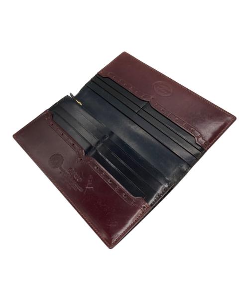 GANZO（ガンゾ）GANZO (ガンゾ) パンチングコードバンロングウォレット ブラウンの古着・服飾アイテム