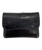 WILDSWANSワイルドスワンズ）の古着「クロココインケース／TONGUE／CRC(SD)」｜ブラック