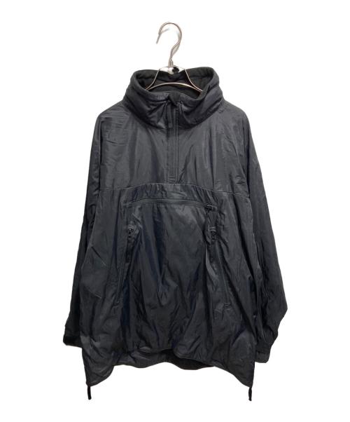 HOUSTON（ヒューストン）HOUSTON (ヒューストン) イギリス軍 PCS THERMAL SMOCKモデル/ナイロンプルオーバージャケット ブラック サイズ:XLの古着・服飾アイテム