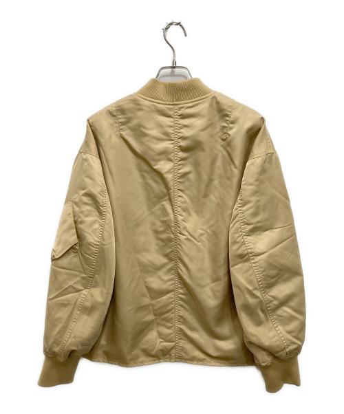 Spick and Span（スピックアンドスパン）Spick and Span (スピックアンドスパン) ナイロンツイルMA-1ジャケット ベージュ サイズ:38の古着・服飾アイテム