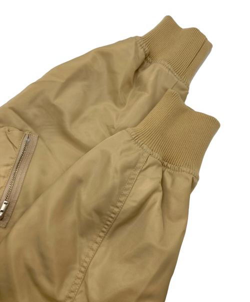 Spick and Span（スピックアンドスパン）Spick and Span (スピックアンドスパン) ナイロンツイルMA-1ジャケット ベージュ サイズ:38の古着・服飾アイテム