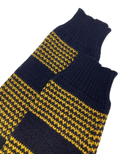 Drumohr（ドルモア）Drumohr (ドルモア) ボーダークルーネックニット ネイビー サイズ:FREEの古着・服飾アイテム