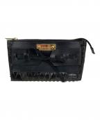 PORTER×united bambooポーター×ユナイテッドバンブー）の古着「ショルダーバッグ／アクセサリーポーチ」｜ブラック