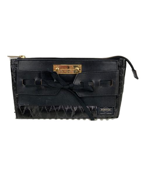 PORTER（ポーター）PORTER (ポーター) united bamboo (ユナイテッドバンブー) ショルダーバッグ／アクセサリーポーチ ブラックの古着・服飾アイテム