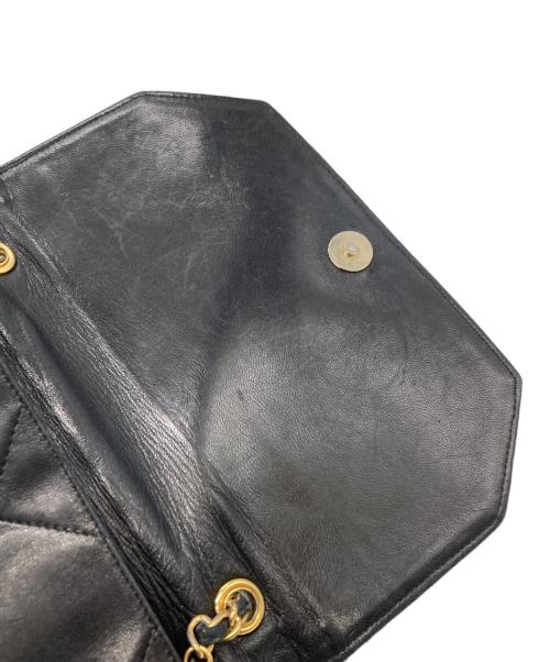 CHANEL（シャネル）CHANEL (シャネル) ココマークダイヤステッチチェーンショルダーバッグ ブラックの古着・服飾アイテム