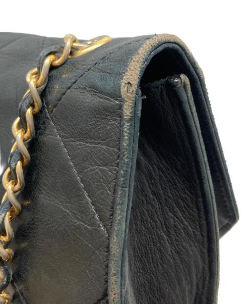 CHANEL（シャネル）CHANEL (シャネル) ココマークダイヤステッチチェーンショルダーバッグ ブラックの古着・服飾アイテム
