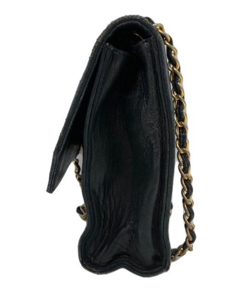 CHANEL（シャネル）CHANEL (シャネル) ココマークダイヤステッチチェーンショルダーバッグ ブラックの古着・服飾アイテム